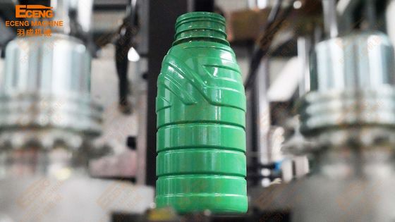 Turuncu 4 Gözlü Plastik Otomatik PET Şişe Şişirme Makinesi 9kg/Cm2