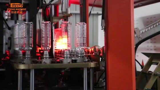 250ml Plastik PET Şişe Şişirme Makinesi Mitsubishi PLC Kontrolü