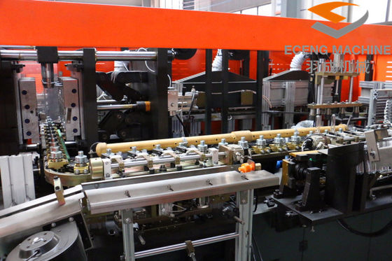 Turuncu 4 Gözlü Plastik Otomatik PET Şişe Şişirme Makinesi 9kg/Cm2